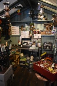 Our Garden Section. Inside the Potting Shed.